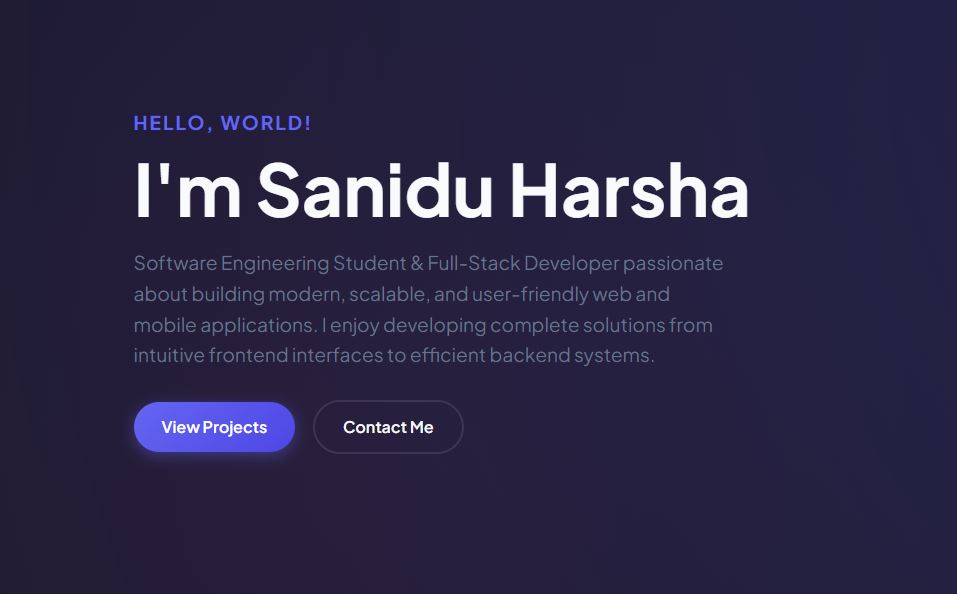 Personal Portfolio Website